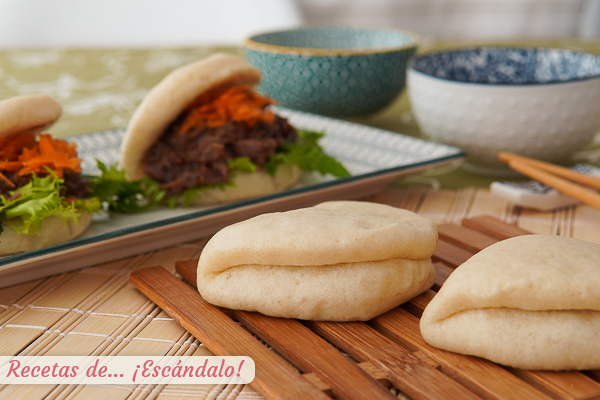 Receta de pan bao casero al vapor, unos panecillos asiaticos deliciosos