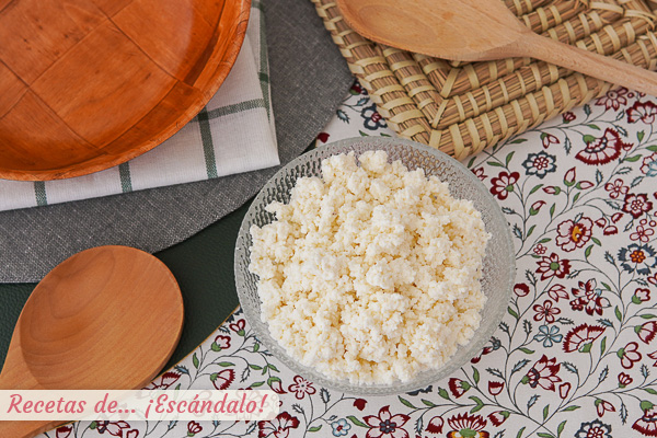 Como hacer requeson casero. Receta muy facil