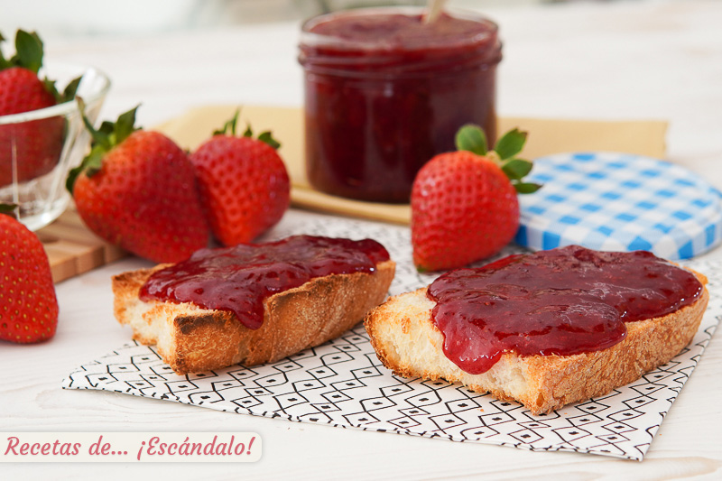 Mermelada de fresa casera, muy facil