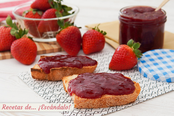 Receta de mermelada de fresa casera, muy facil