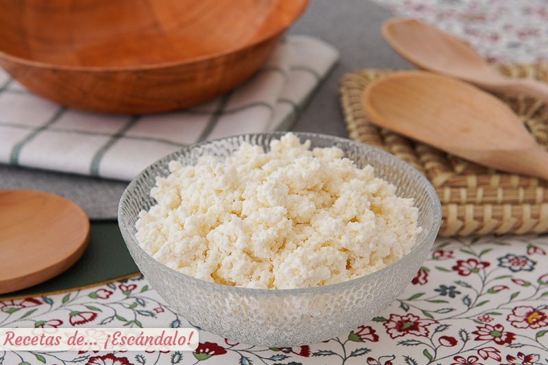 Requeson casero. Receta muy facil