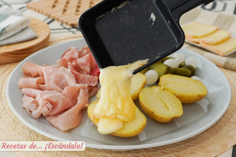 Raclette en casa, ingredientes y receta
