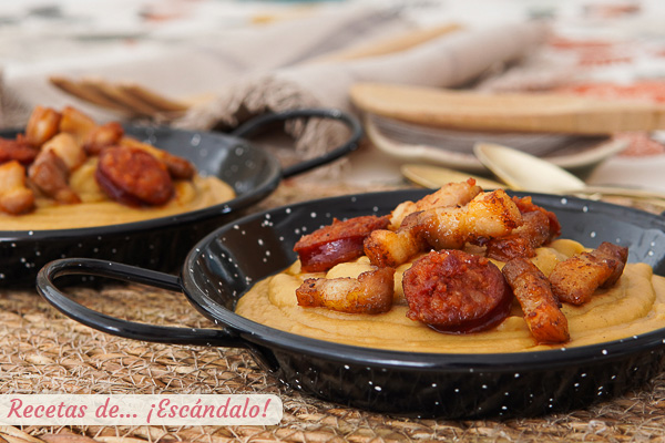 Receta de gachas manchegas tradicionales con harina de almortas