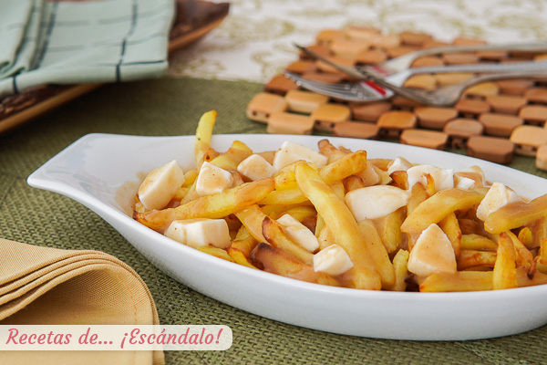 Receta de poutine, un delicioso plato tradicional de Canada