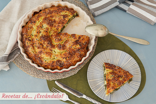 Como hacer borek turco con espinacas y queso feta
