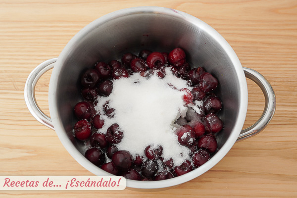 Ingredientes mermelada de cereza