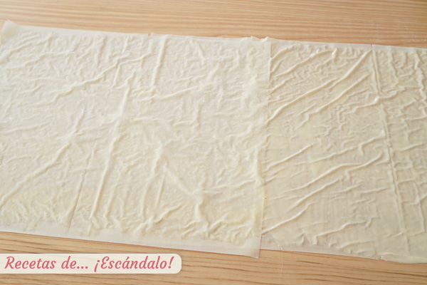 Masa filo borek