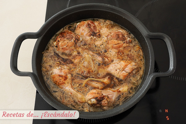 Pollo con coca cola