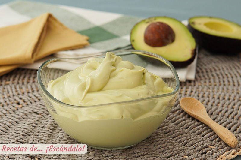 Mayonesa de aguacate super cremosa y muy facil